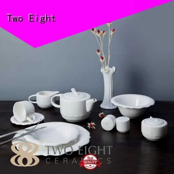 Wholesale elegant white porcelain tableware Two Eight Brand 1