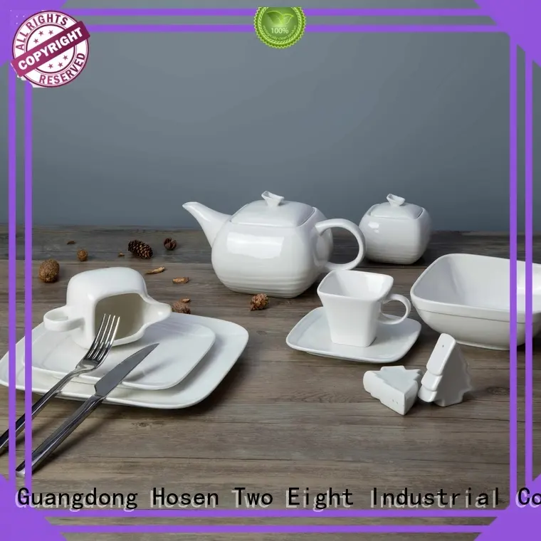 Two Eight Brand smoothly stock dinner white porcelain tableware 1