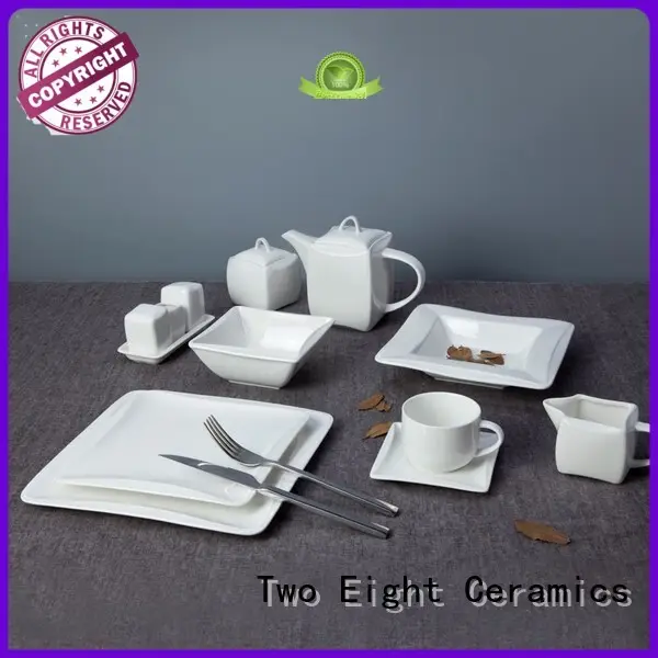 white porcelain plate set 1