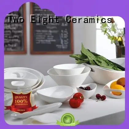Two Eight contemporary Porcelain Dinnerware Accessories components for hotel 1