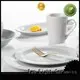 Two Eight smooth black porcelain dinnerware solid for hotel 1