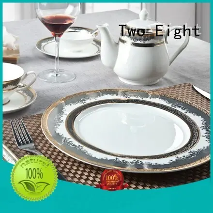 Two Eight royalty custom restaurant dinnerware customized for teahouse 1