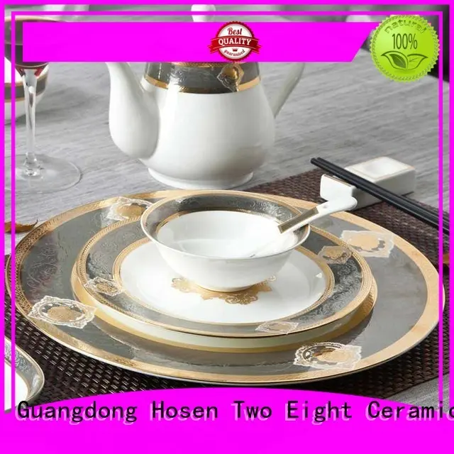embossed best bone china manufacturer for restaurant Two Eight 1