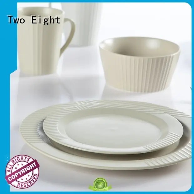 Two Eight elegant restaurant dinner plates cheap smoothly for dinning room 1