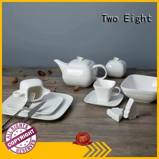 restaurant white dinnerware German style for restaurant Two Eight 1