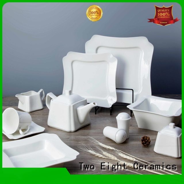 Two Eight Vietnamese white porcelain china dinnerware from China for dinner 1