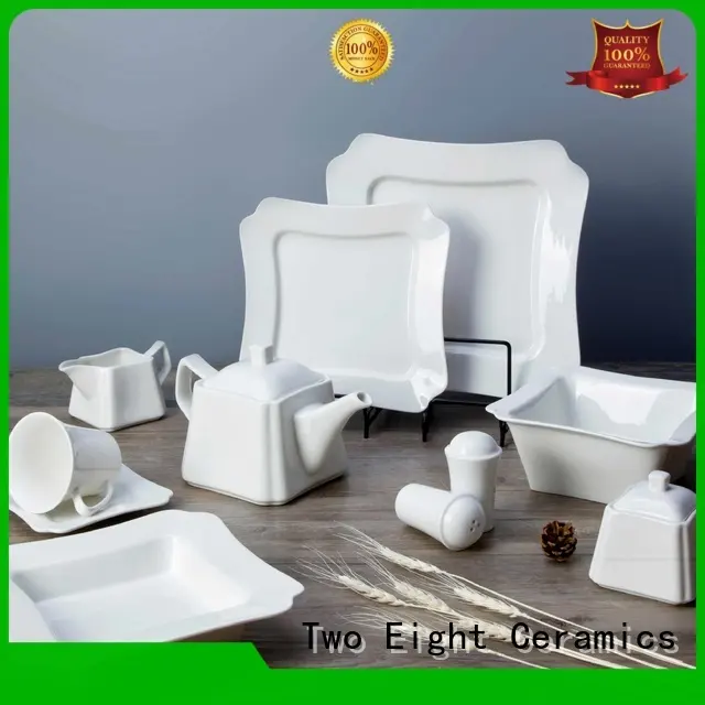 Two Eight Vietnamese white porcelain china dinnerware from China for dinner 1