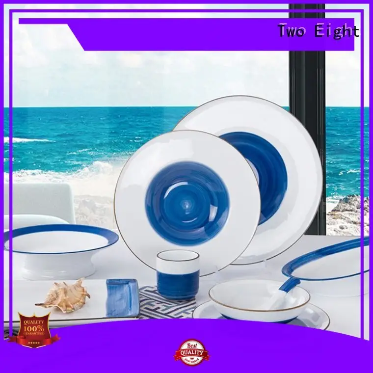 rim porcelain dinnerware customized for restaurant Two Eight 1