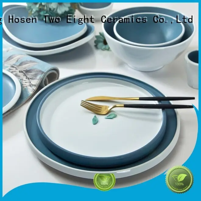 Two Eight embossed yellow porcelain dinnerware manufacturer for dinner 1