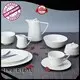 sample white porcelain dinner service Italian style for hotel Two Eight 1
