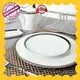 Modern Style White Round Fine Bone china Dinnerware With Silver Grey Rim - TD03 1