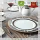 Classic Style Round Decal Fine Bone china Dinnerware with Golden Rim - TD11 1