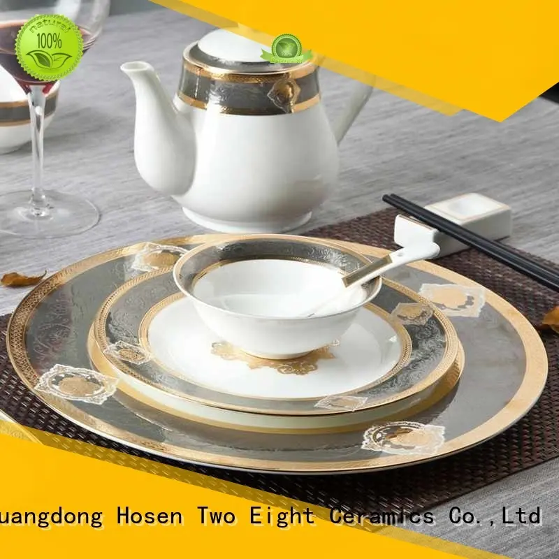 Royal Style Decal Porcelain Fine Bone china Dinnerware for Hotel - TD12 1