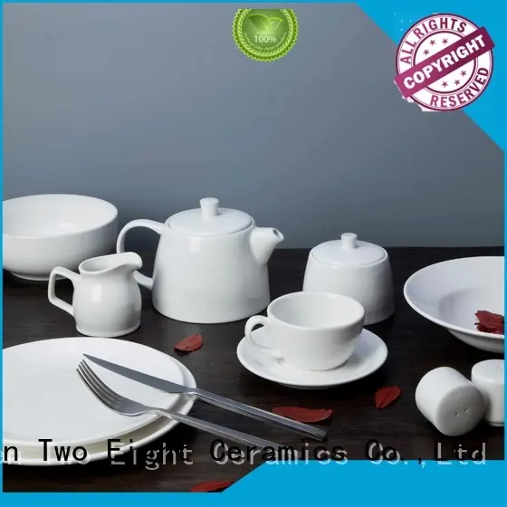 German style commercial china dinnerware rim for restaurant Two Eight 1