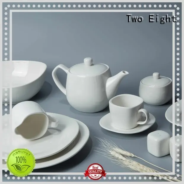 Two Eight royal white china dinnerware sets bulk for dinning room 1