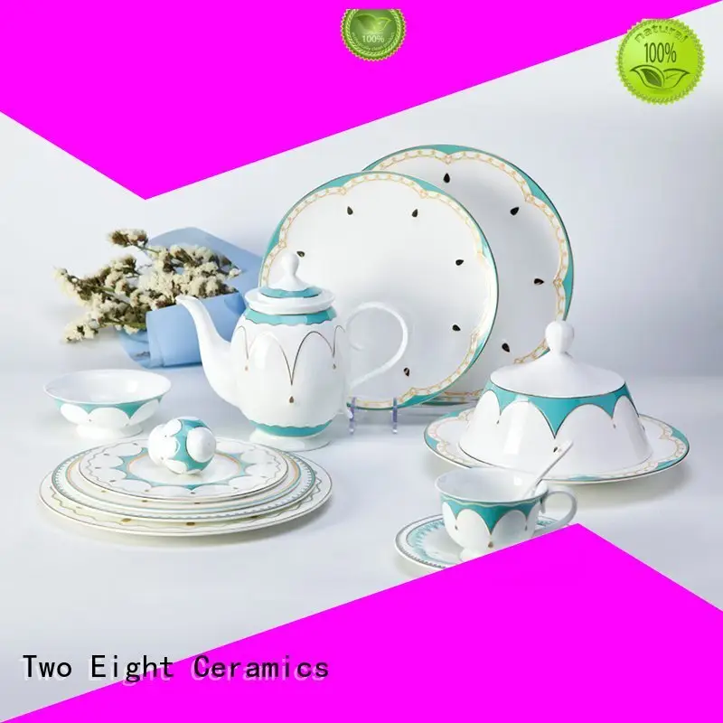 Two Eight casual fine dinnerware sets rim for bistro 1