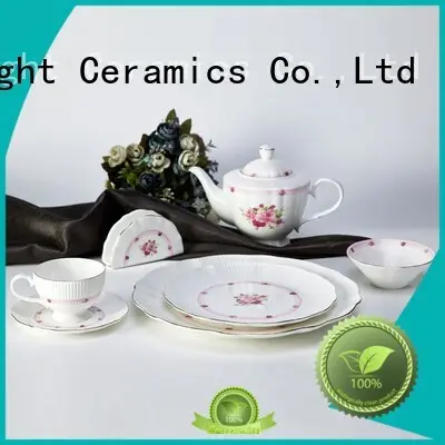 Two Eight royal fine porcelain dinnerware sets personalized for teahouse 1