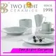 Two Eight brown vintage dinner plates from China for restaurant 1