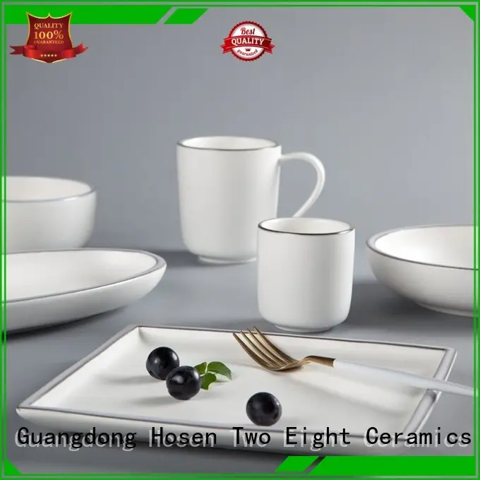 classic cream porcelain dinnerware customized for kitchen 1