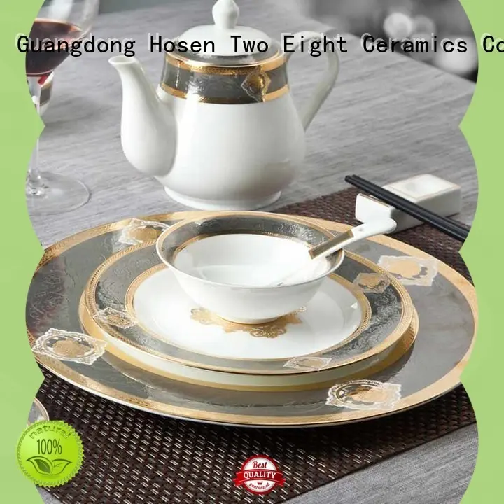 Two Eight color custom restaurant dinnerware wholesale for bistro 1