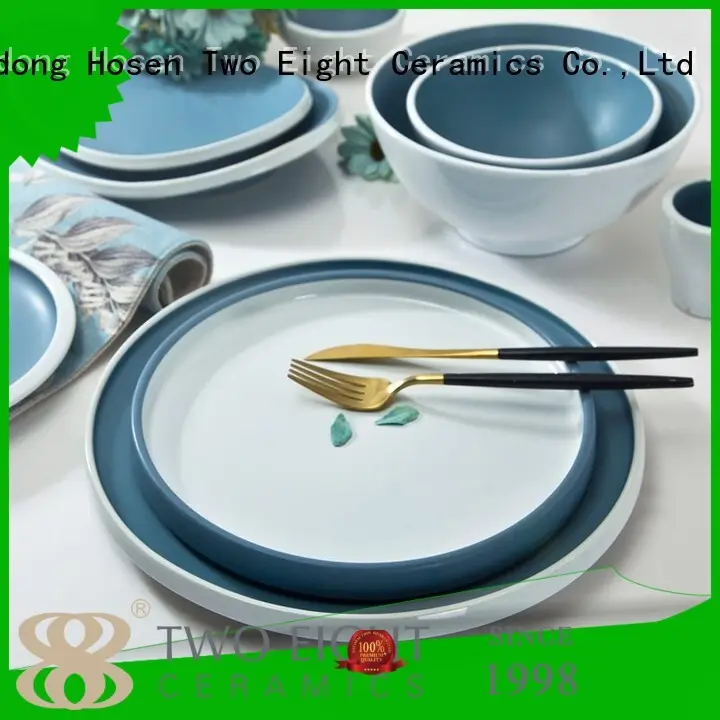 Two Eight modern porcelain dinnerware sets for 12 directly sale for dinning room 1