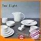 bulk everyday white porcelain dinnerware rim for hotel Two Eight 1
