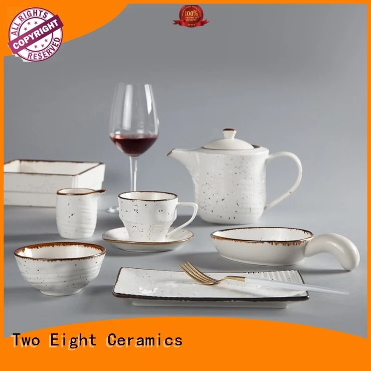 black porcelain dinnerware series for dinner Two Eight 1