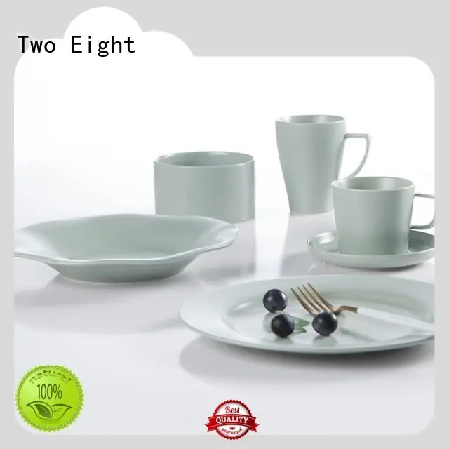 Two Eight colorful restaurant porcelain dinnerware jade for dinning room 1