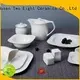 Italian style white restaurant dinner plates customized for bistro 1
