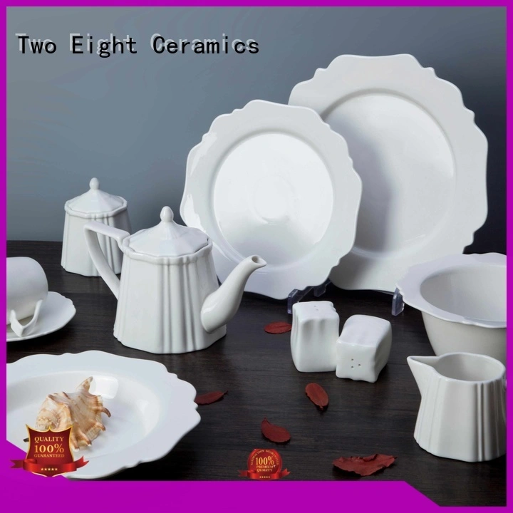 Italian style white dinnerware sets for 8 french style for home Two Eight 1