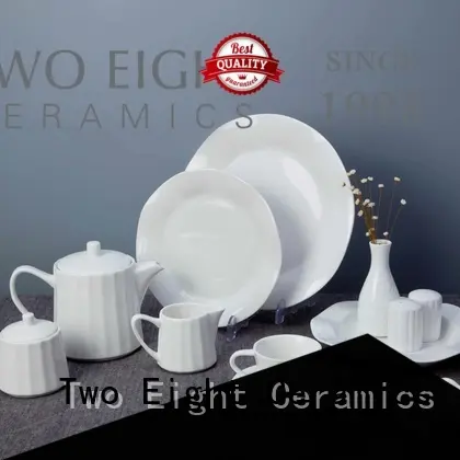 rim restaurant porcelain dinnerware from China for dinner Two Eight 1