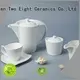 Two Eight bulk white bone china dinnerware from China for bistro 1