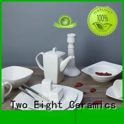 Two Eight smoothly cheap porcelain plates bulk for dinner 1