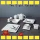 white square porcelain dinner set french style for restaurant Two Eight 1