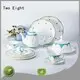 Two Eight durable fine white china dinnerware decal for kitchen 1