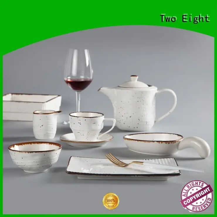 line porcelain tea cup and saucer sets blue for dinner Two Eight 1