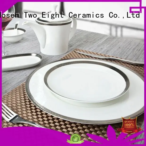 decal restaurant tableware grey for bistro Two Eight 1