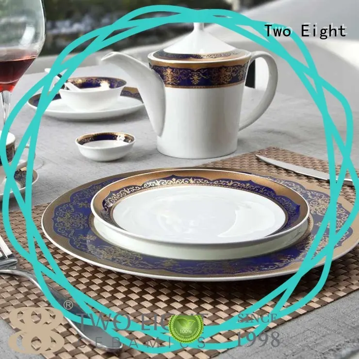 dark best porcelain dinnerware sets factory price for bistro Two Eight 1