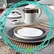 dark best porcelain dinnerware sets factory price for bistro Two Eight 1