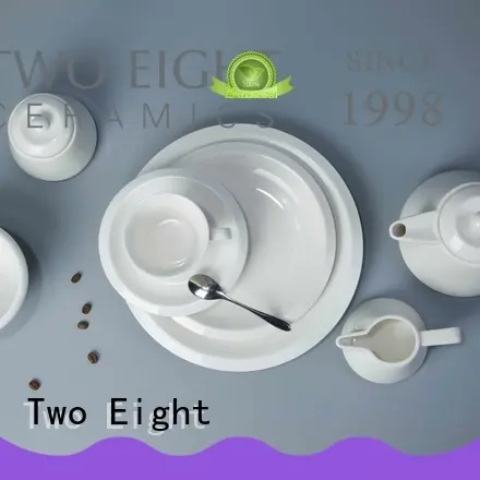 German style white porcelain square dinner set manufacturer for restaurant Two Eight 1