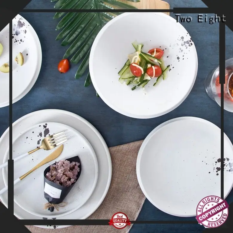 Chinese porcelain china dinnerware sets decal for hotel Two Eight 1