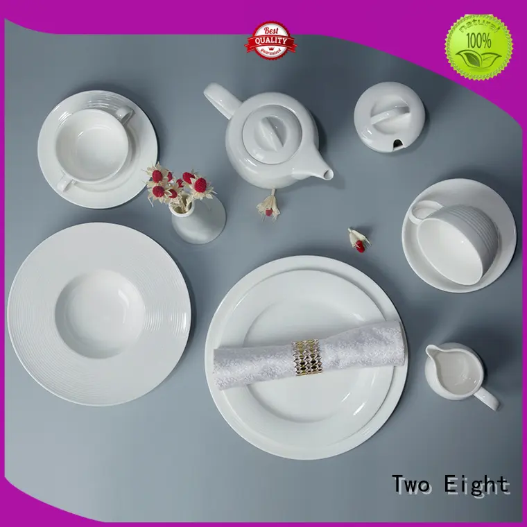 Vietnamese white dinner sets customized for kitchen Two Eight 1