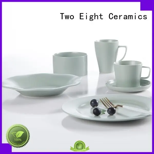 Two Eight elegant chinese porcelain dinnerware sets round for bistro 1