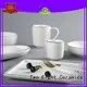 Two Eight square fine dining restaurant plates embossed for kitchen 1