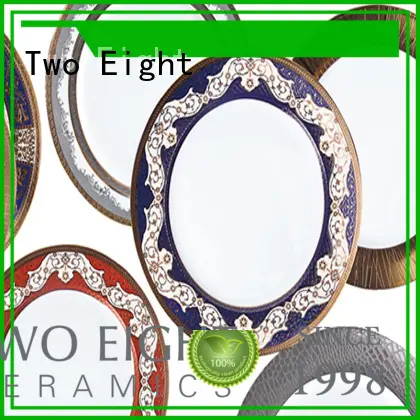 Two Eight decal restaurant plates wholesale wholesale for home 1