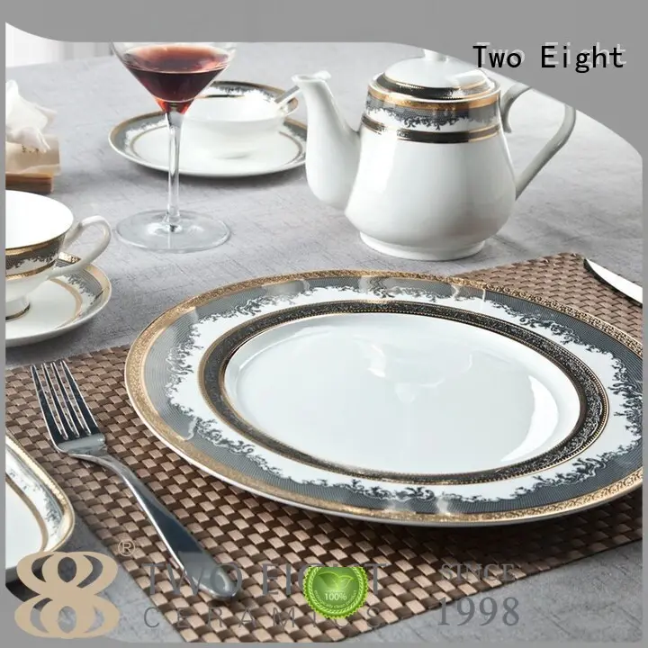 Two Eight modern quality china dinnerware rim for dinning room 1