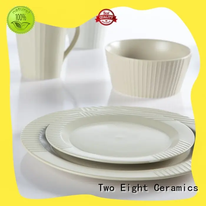 Two Eight square restaurant supply dinnerware sets from China for restaurant 1