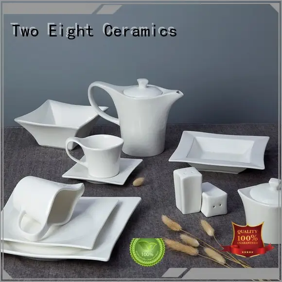 Two Eight round restaurant style dinner plates directly sale for dinning room 1