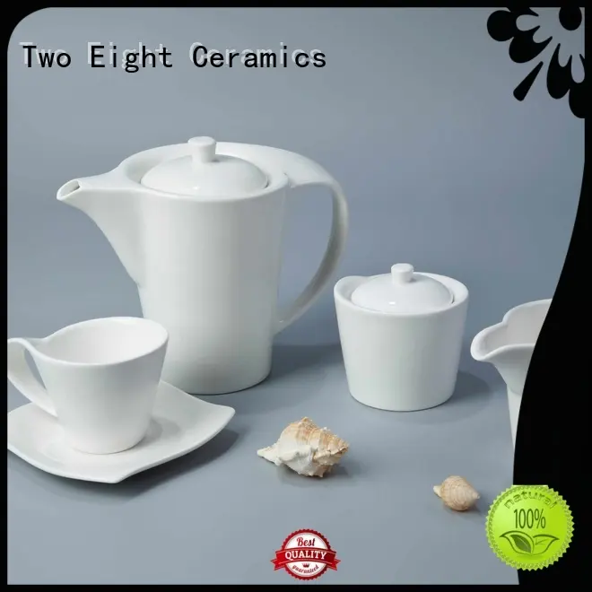 Two Eight irregular modern white porcelain dinnerware bulk for dinner 1