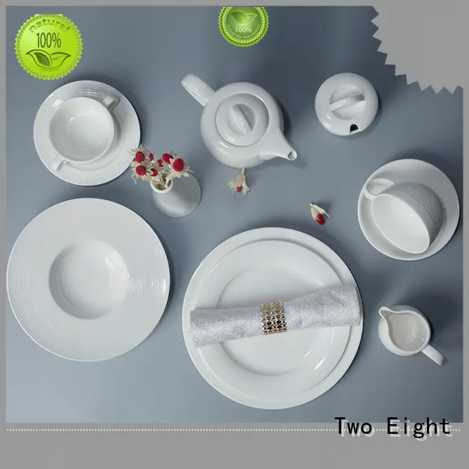 rim restaurant grade dinnerware customized for home Two Eight 1